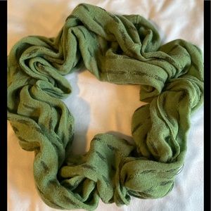 Moss green with navy accents - Infinity Scarf